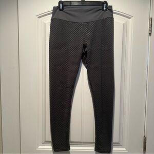 Gray Scrunch Booty Honeycomb Leggings L/XL